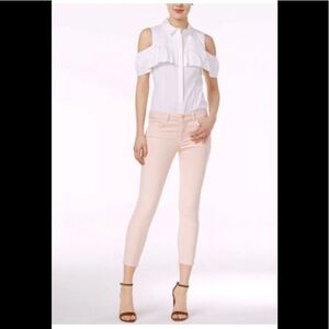 - DL 1961 Florence Instasculpt Cropped Light Pink Jeans…